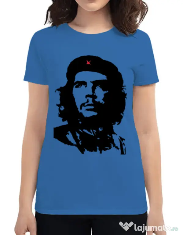 Tricou ADLER dama Che Guevara Albastru azuriu