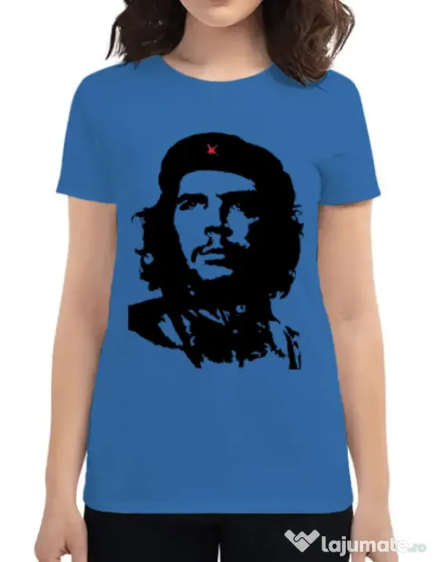 Tricou ADLER dama Che Guevara Albastru azuriu