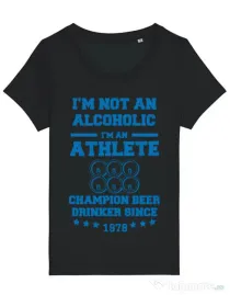 Tricou STANLEY STELLA dama Beer champion Negru