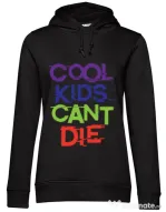Hoodie dama cu gluga Cool kids Negru