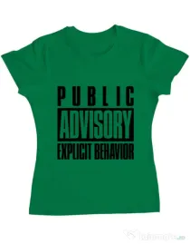Tricou ADLER dama Explicit behavior Verde mediu