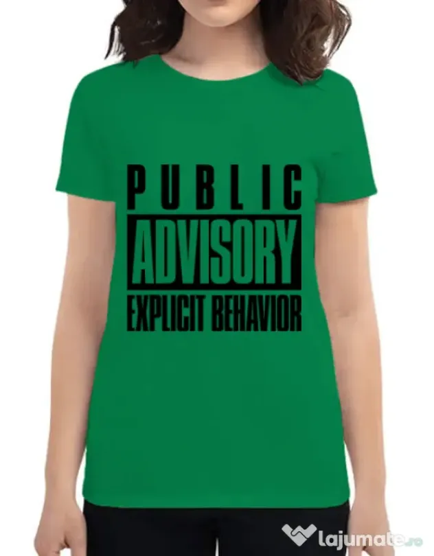 Tricou ADLER dama Explicit behavior Verde mediu