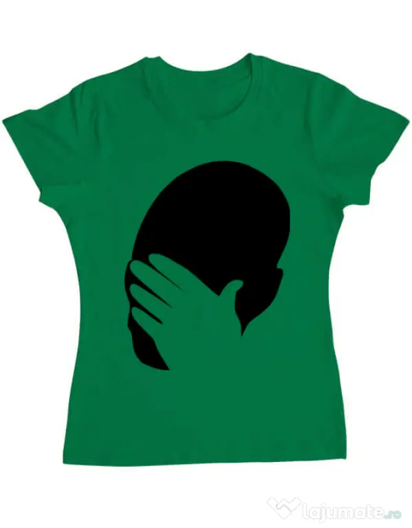 Tricou ADLER dama Facepalm Verde mediu