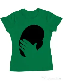 Tricou ADLER dama Facepalm Verde mediu
