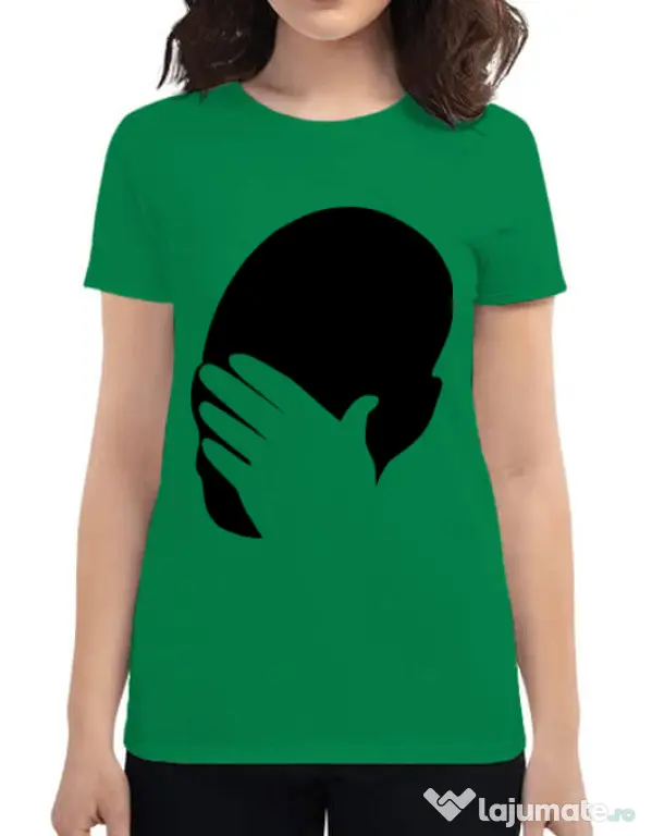 Tricou ADLER dama Facepalm Verde mediu