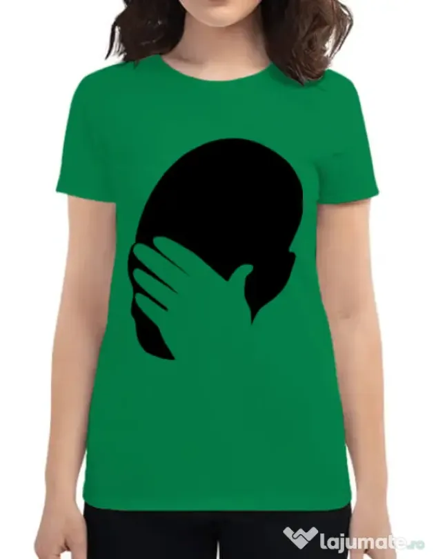 Tricou ADLER dama Facepalm Verde mediu