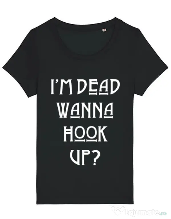 Tricou STANLEY STELLA dama Wanna hook up Negru