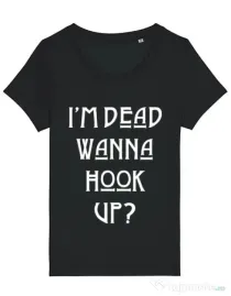 Tricou STANLEY STELLA dama Wanna hook up Negru