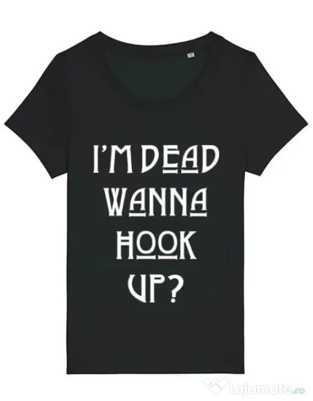 Tricou STANLEY STELLA dama Wanna hook up Negru