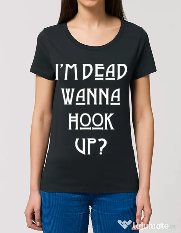 Tricou STANLEY STELLA dama Wanna hook up Negru