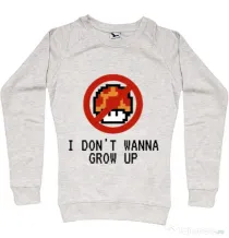 Bluza ADLER dama I dont wanna grow up Migdala melanj