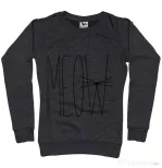 Bluza ADLER dama I am a cat Negru melanj