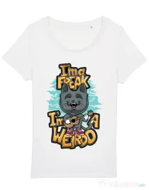 Tricou STANLEY STELLA dama I am a freak Alb
