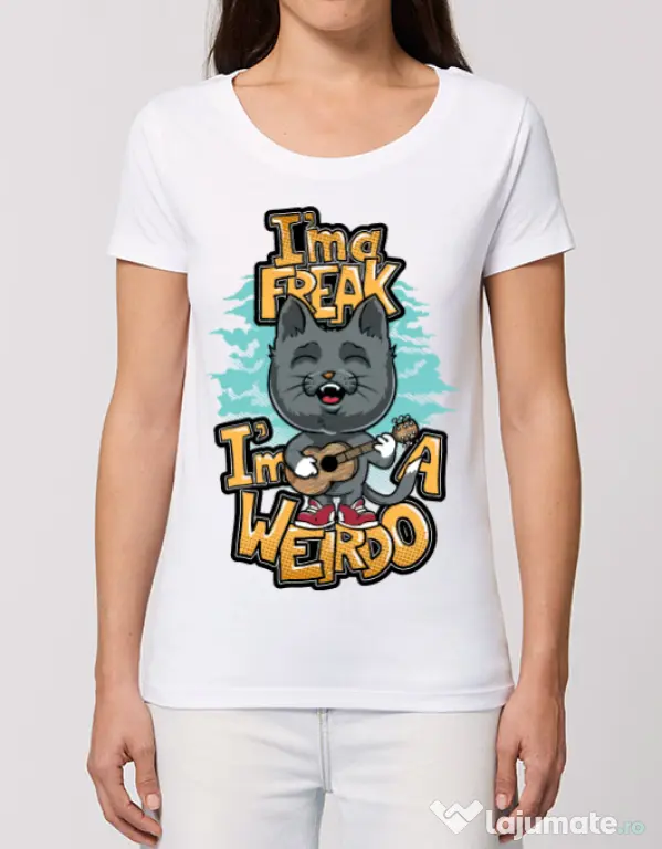 Tricou STANLEY STELLA dama I am a freak Alb