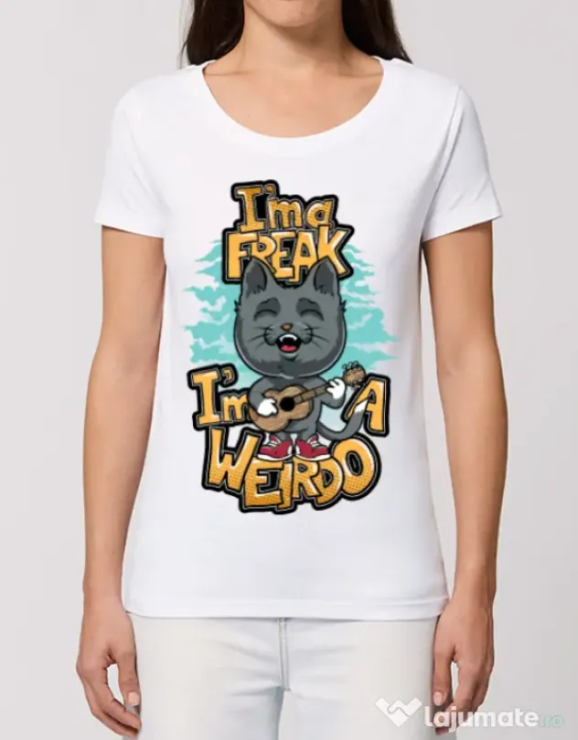 Tricou STANLEY STELLA dama I am a freak Alb