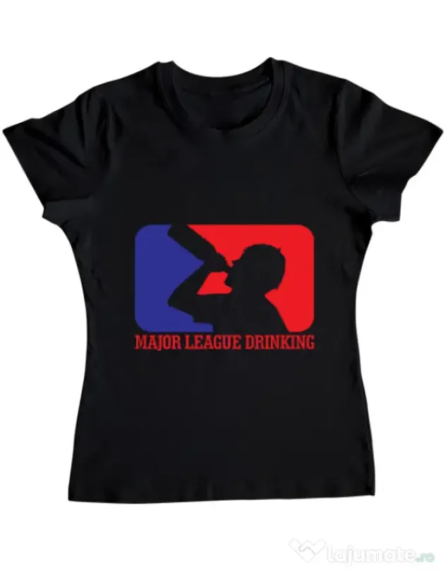 Tricou ADLER dama Major league Negru