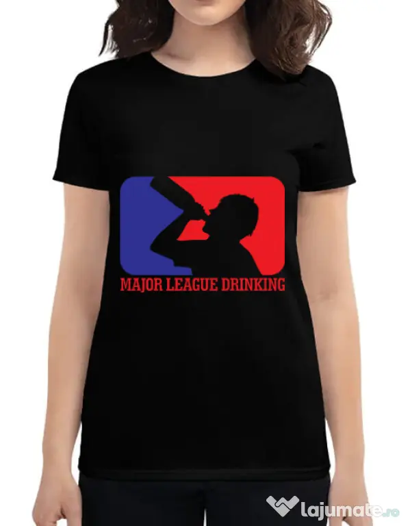 Tricou ADLER dama Major league Negru