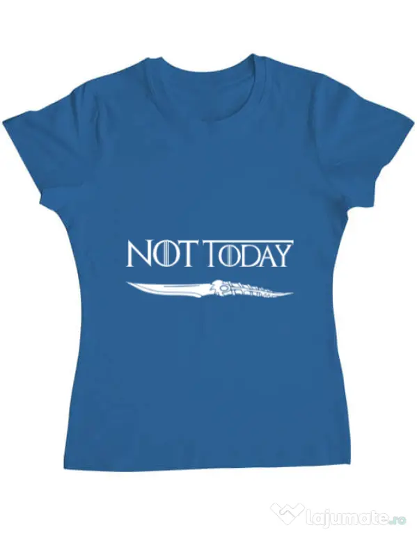 Tricou ADLER dama Not today Albastru azuriu