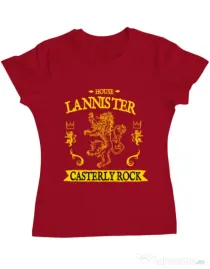 Tricou ADLER dama House Lannister Rosu