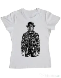 Tricou ADLER dama The son of grenade Alb