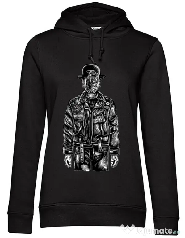Hoodie dama cu gluga The son of grenade Negru