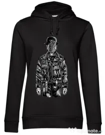 Hoodie dama cu gluga The son of grenade Negru