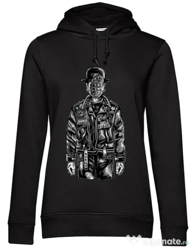 Hoodie dama cu gluga The son of grenade Negru