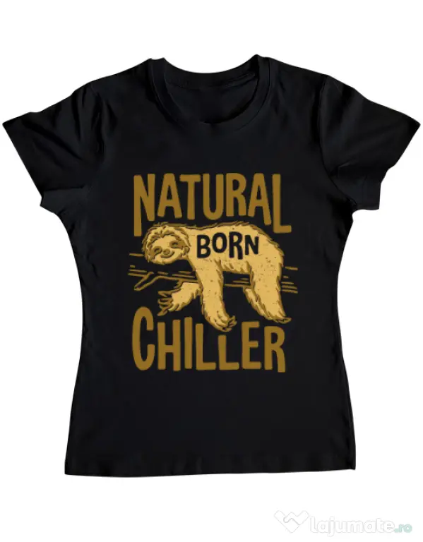 Tricou ADLER dama Natural born chiller Negru