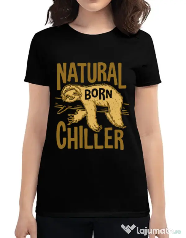 Tricou ADLER dama Natural born chiller Negru