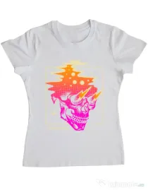 Tricou ADLER dama Distorted Alb