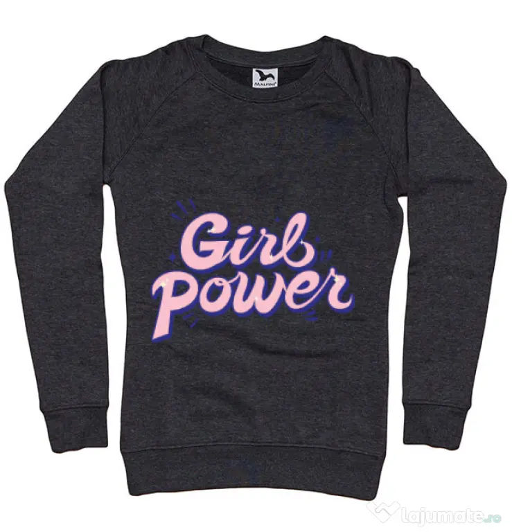 Bluza ADLER dama Girl power Negru melanj