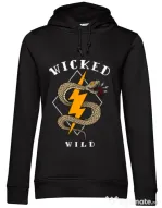 Hoodie dama cu gluga Wicked wild Negru