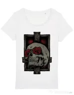 Tricou STANLEY STELLA dama Skullcross Alb
