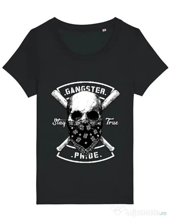 Tricou STANLEY STELLA dama Gangster skull Negru