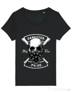 Tricou STANLEY STELLA dama Gangster skull Negru