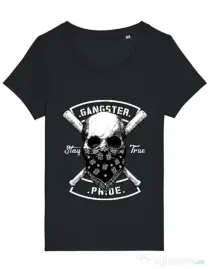 Tricou STANLEY STELLA dama Gangster skull Negru