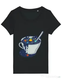 Tricou STANLEY STELLA dama Galaxy mug Negru