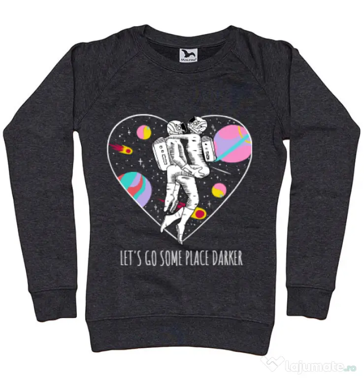 Bluza ADLER dama Space love Negru melanj