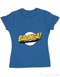 Tricou ADLER dama Bazinga Albastru azuriu