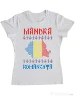 Tricou ADLER dama Mandra romancuta Alb