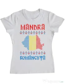 Tricou ADLER dama Mandra romancuta Alb