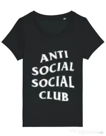 Tricou STANLEY STELLA dama Anti social Negru