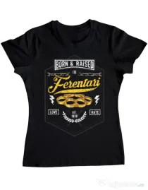 Tricou ADLER dama Ferentari Negru