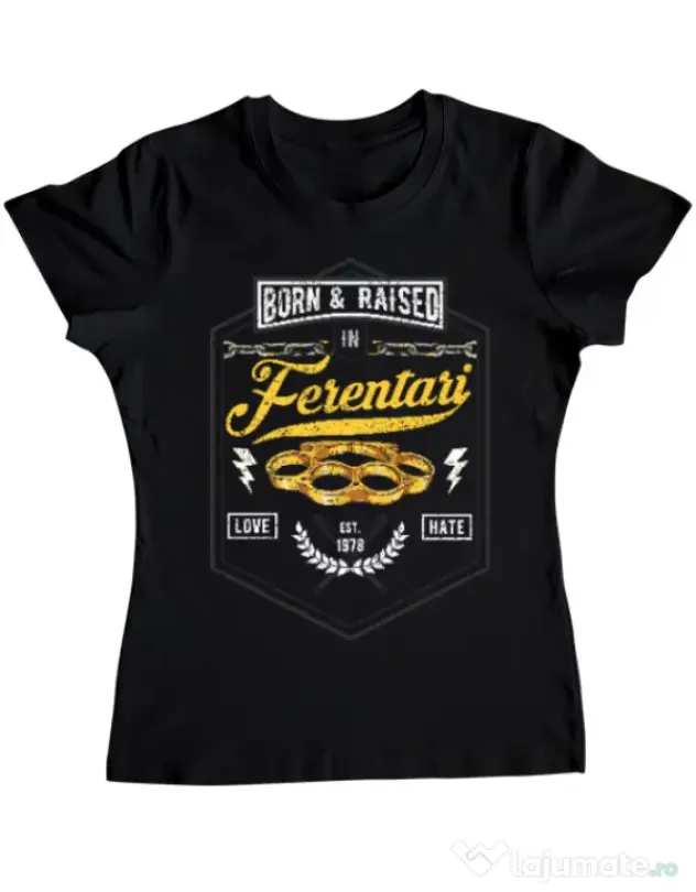 Tricou ADLER dama Ferentari Negru