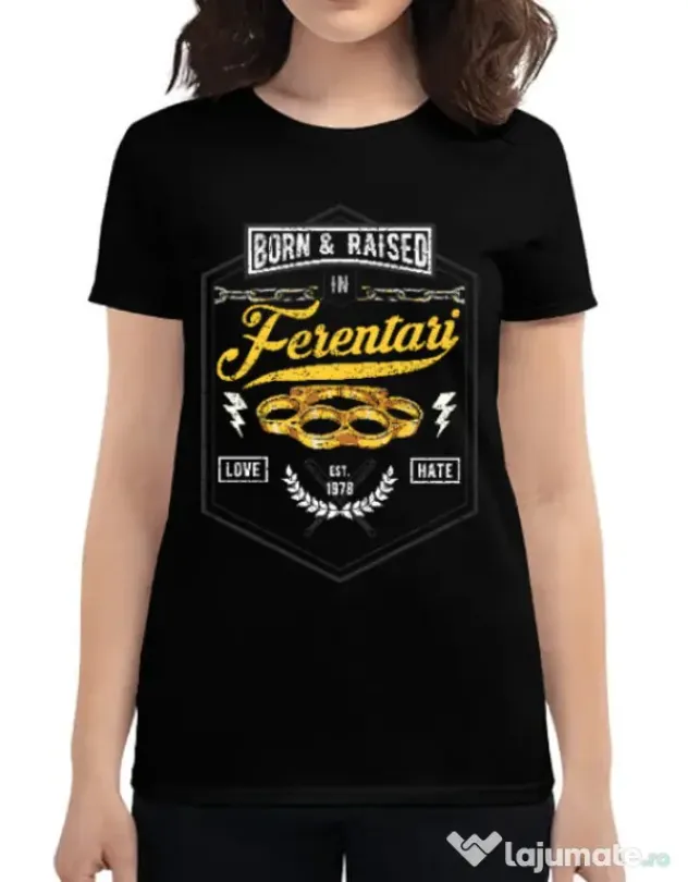 Tricou ADLER dama Ferentari Negru