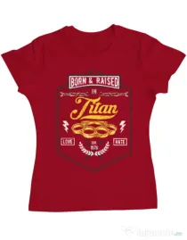 Tricou ADLER dama Titan Rosu