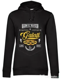 Hoodie dama cu gluga Galati Negru