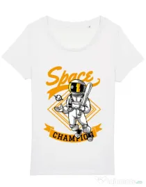 Tricou STANLEY STELLA dama Space champion Alb