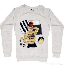 Bluza ADLER dama I am not a morning person Migdala melanj