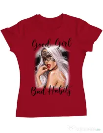 Tricou ADLER dama Mistress Rosu